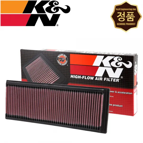 K&N 33-2181 반영구적 순정형 튜닝 흡기 에어필터 벤츠 E350 3.5 V6 가솔린, 1매입