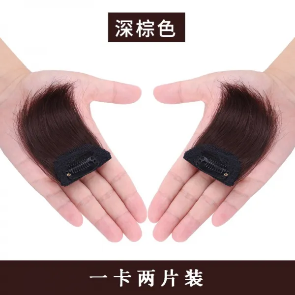 제조업자 가짜 머릿결 뿌리 리얼 헤어 히든 티 없이 볼륨 미니 머릿 정수리 여, 1, 다크브라운 생머리 1카드