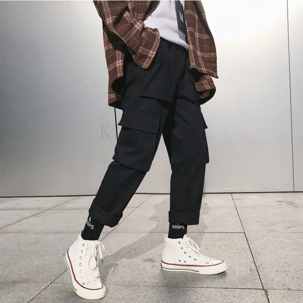 Kirahosi 남성 스판 빅사이즈 카고 밴딩 조거 팬츠 바지 해외배송 89호 Bdso6jr+덧신 증정