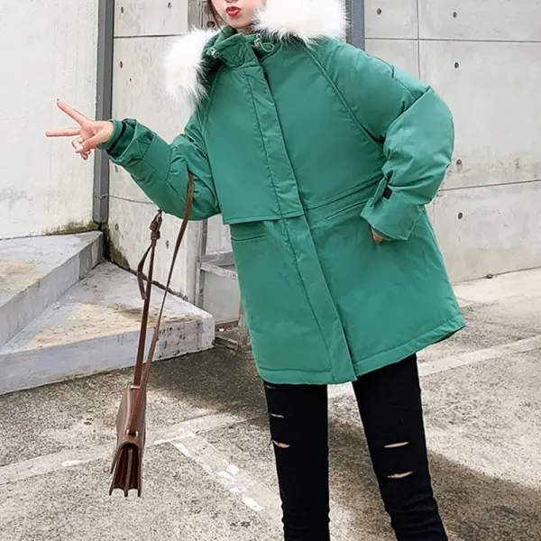 kirahosi 빅사이즈 여성패딩점퍼 겨울 여자 점퍼 자켓 패션 잠바 DF 696 +덧신 증정 AD0m2ymo