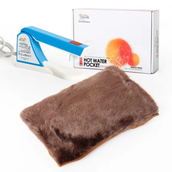 포맥스 충전식 온수찜질팩/10분충전식찜질기 허리찜질 1.밍크털브라운