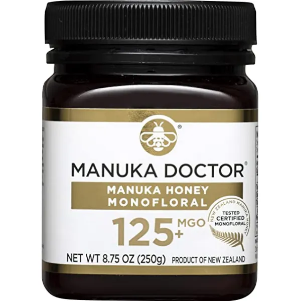 MANUKA DOCTOR - MGO 125+ 마누카 꿀 모노플로랄 100% 순수 뉴질랜드 꿀. 인증됨. 보장하다, 1개