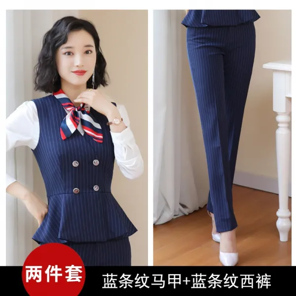 직업마 녀 새 미용실 작업복 보석가게 정탐 조끼