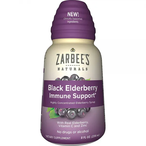 자비스 내츄럴 Zarbee's Naturals 어린이 엘더베리 시럽, 236ml, 1개