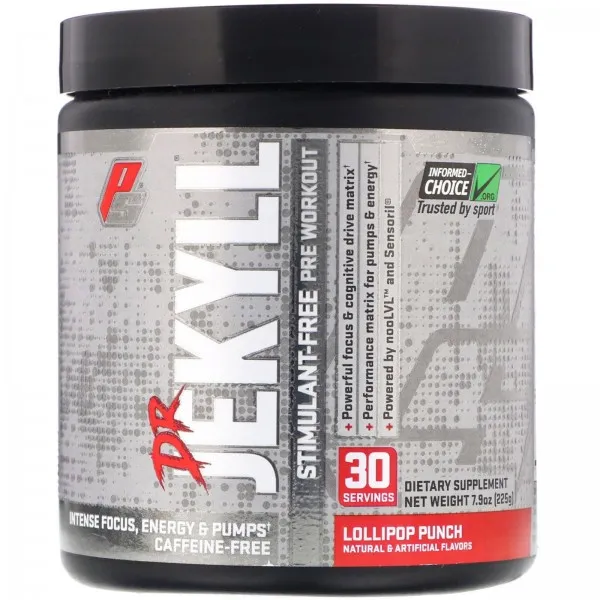 프로섭스 ProSupps Dr Jekyll 각성제 무함유 운동 전 보충제 롤리팝 펀치 225g(7.9oz), 단일상품, 단일상품