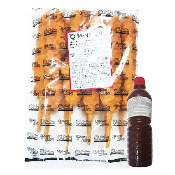 여러가지 닭꼬치가 한곳에, 1g, 10)후라이드닭꼬치1kg+치킨소스1kg(순한맛)