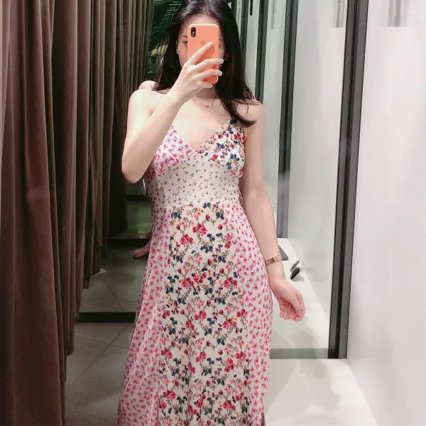 Bear 패치워크 원피스 짜집기 의상 여자 누더기 패션 Gc 000080571