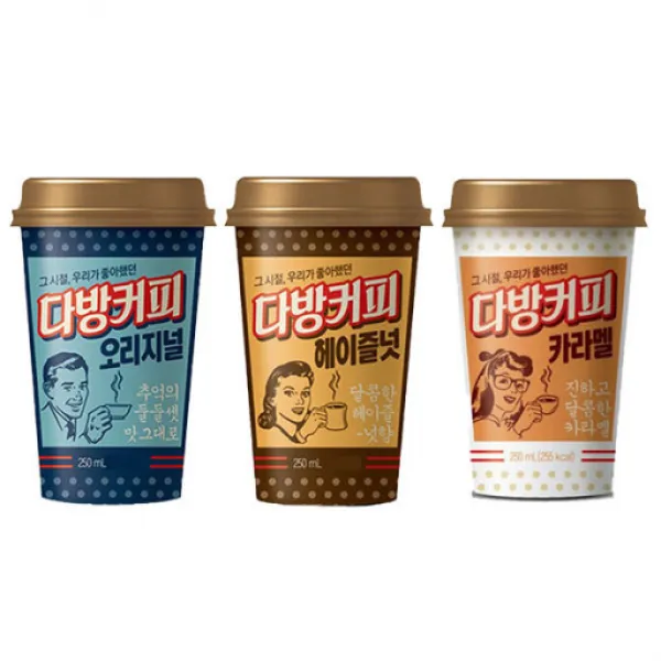 [삼성에프에스]동원 다방커피 오리지날 / 헤이즐넛 / 카라멜 250ml 3종