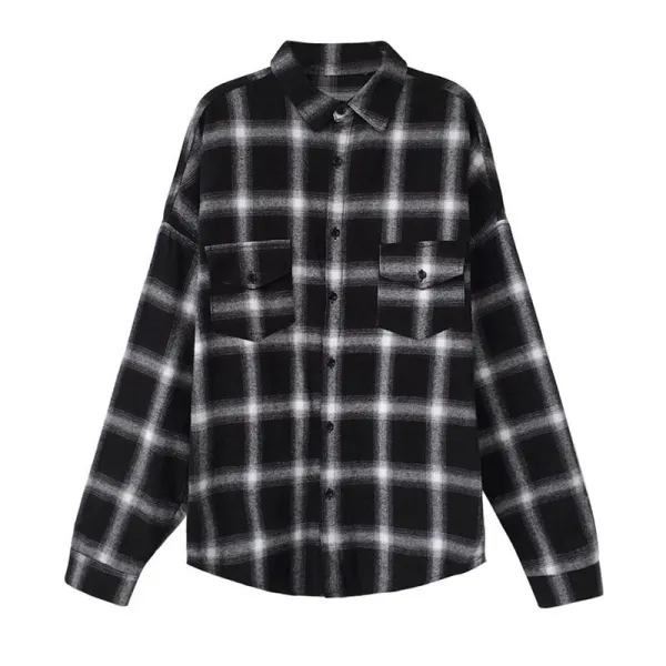 Lingmeng 여성 가을 데일리 셔츠 남방 47026274