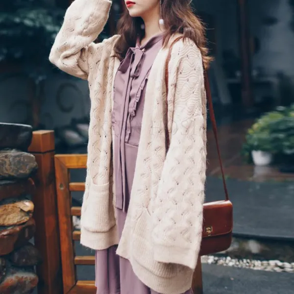 kirahosi 엠더블 2019 봄 가을 여성 여자 오버핏 가디건 예쁜 상의 아우터 133 Dprkjz
