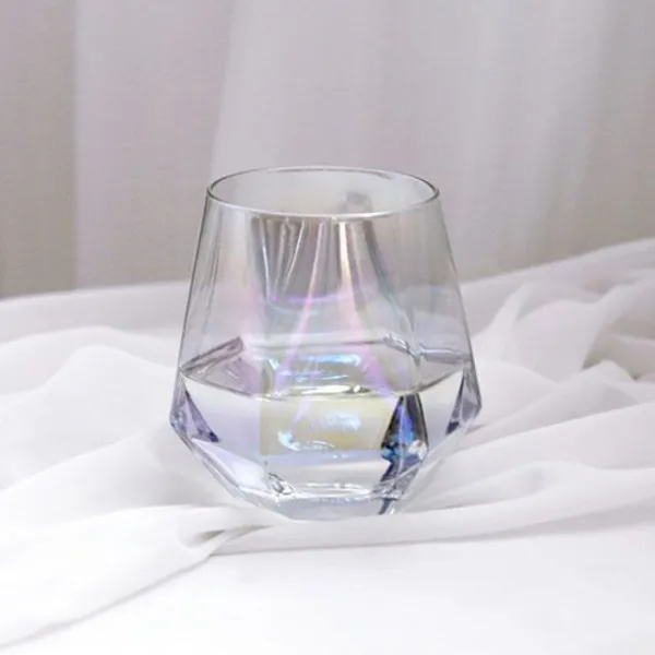 무아 홈카페 샤인 홀로그램 유리컵 340ml, 비에스 단일