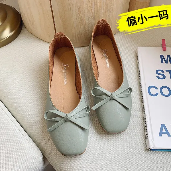 바이크영 선녀화 부드럽고 늦은 밤 신발 여 작은 굽 여름 가을 Ins 얕은 입 문예 얌전