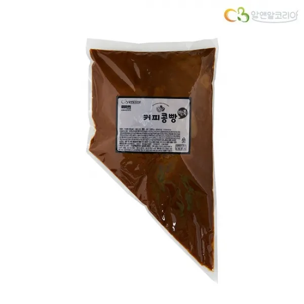 알앤알 커피콩빵 반죽 커피맛 10kg(1kg X 10개), 카페 베이커리 대용량 빵 반죽, 커피콩빵 반죽 커피맛 1kg X 10개