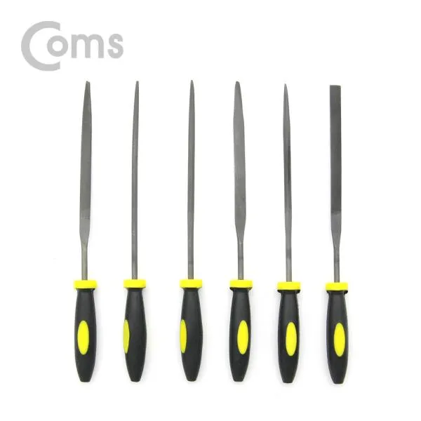 [체1015] 야스리 공구줄 다듬질용 줄 쇠줄 세트 6pcs 3 x 150mm 드라이버세트 공구세트 공구키트 공구줄 야스리공구줄, v상품선택v