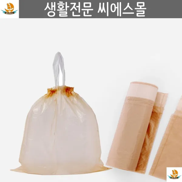 분리수거봉투 가게 시장 행사뒷정리용 캠핑봉지 비닐봉투 끈달린봉지 행사정리, 단일상품