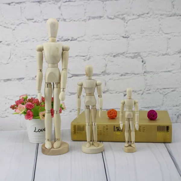 미송 목석 같은 사람 소체 미술 그리다 만화그리기 진열 장식품 손바닥 손가락 가동함, 10 인치 중간사이즈 여성 왼쪽 손바