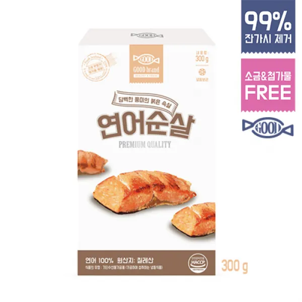 굿브랜드 어린이 연어순살 300g, 1팩