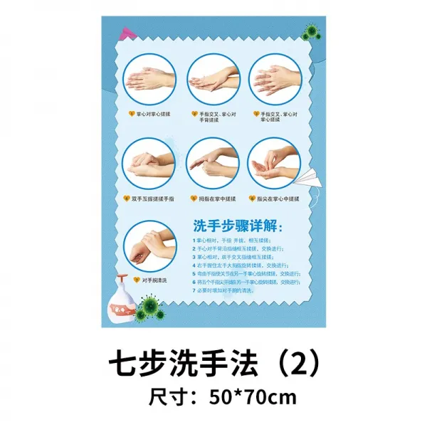 유치원 칠보 손 씻는 법 절차를 밟게 된다 도모함 병원 방어함 질병이다 홍보함 포스터 위생 화장실 스티커가 있다, 7단계 손 씻기 칠보 세정법 2