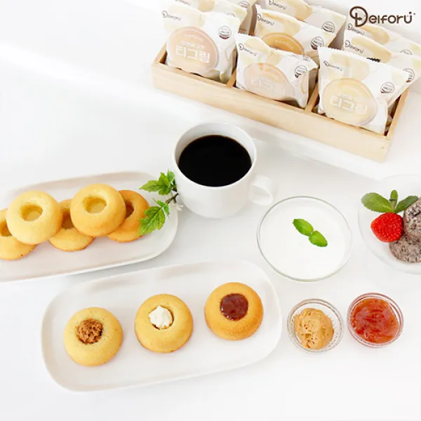 델포유 오븐에 구운 티그링 버터 도넛 15+3개 더 18개입/개별포장 01. 오븐에 구운 티그링 버터 15＋3개