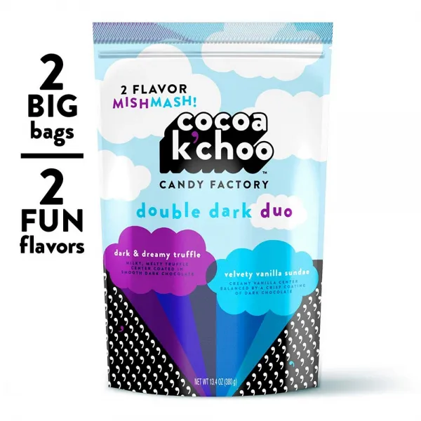 Cocoa K'choo 다크 초콜릿 더블 다크 듀오 2 맛 뒤범벅 13.4oz팩 2팩 상세설명참조