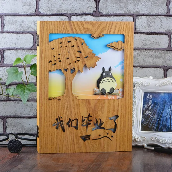 독창적 클래식 동창회 명부 퀄리티 박스 남성 여성 학생 졸업 기념 책자 큰사이즈 라지 루스리프 댓글 단 그루 나무 용묘