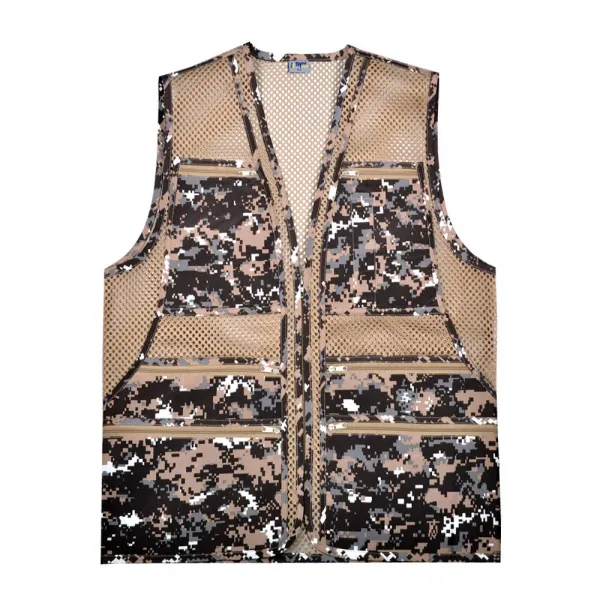 심비오즈 남성 어깨 망사조끼 작업조끼 단체조끼 배달조끼 주머니조끼 택배조끼 디지털베이지
