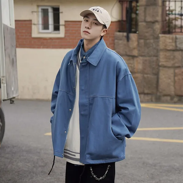 레니몰 큰옷코트 카라넥 카고 남자 빅사이즈 와이드 루즈핏 BF 하라쥬크 무드 건달패 겨울 가을 계절