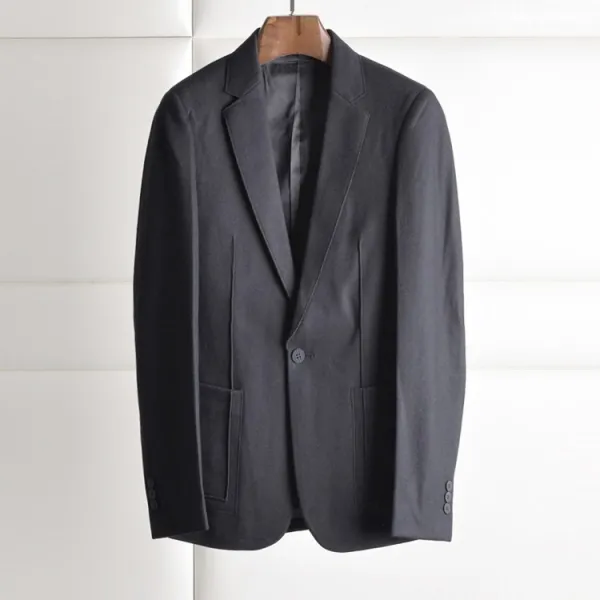 남성정장 입체 마름질 시각 양모 혼방 겉감 슬림핏 양복 정장 싱글양복 남자 C1807, C01-블랙