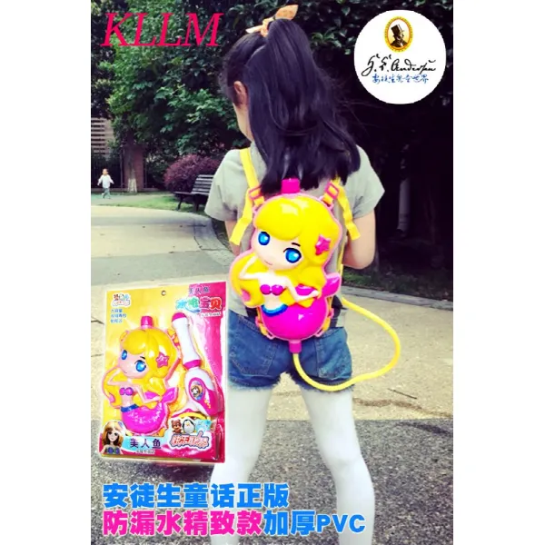 어린이 너프 배낭 물총 장난감 어린이 배낭 물총걸 장난감 총신 물 물싸움 성인 대용량 여름 자양분 3-9세, 02 블루_방호경 방수의 소수총_