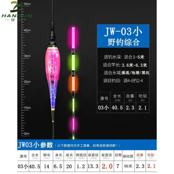 낚시용소품 밤낚시 전용 냉광 굵게 야광 눈에 띄다 하이 예민 장비 부표 전자찌 3524266404, (2즈 표류함 _ 배합 5낟알 전기, JW-03 숏 (어업 2.1g )냉광
