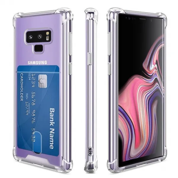 원바이원 갤럭시 투명 카드 케이스 포켓 수납 실리콘 젤리 슬림 갤럭시S10 5G 갤럭시S9 플러스 노트9 노트10 휴대폰