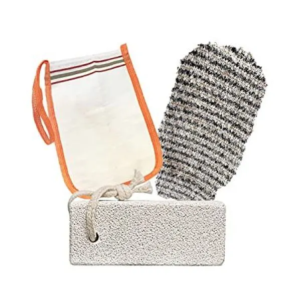 샤워 EphesusShop Kessa 공중 목욕탕 스크럽 장갑 엑스 폴리 에이 팅 니트 목욕 장갑 스파 마사지 바디, One Size, One Color