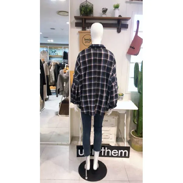  현대백화점 어스앤뎀 Tdsc701토이체크자켓