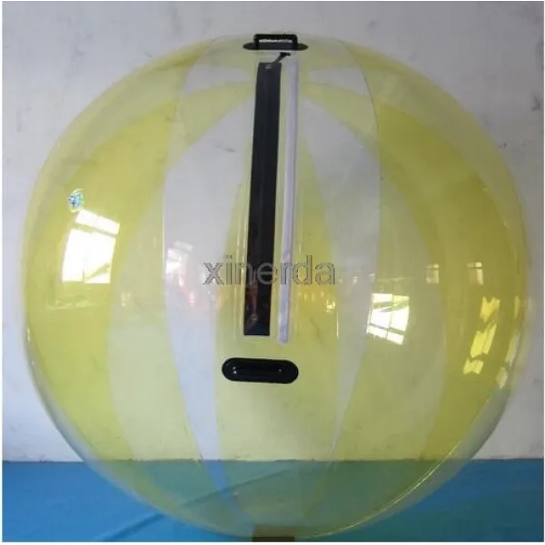 2M 재미 오락 물 공 팽창식 물 걷는 공 Zorb 공, 01 yellow 2M