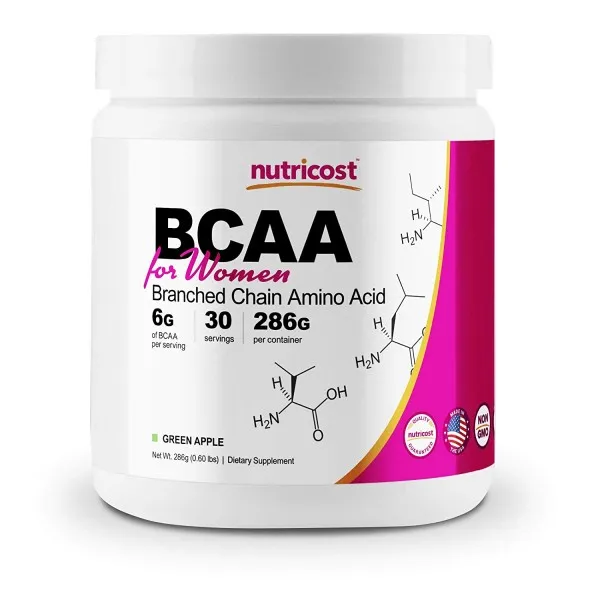 여성 (그린 애플 30 인분)에 대한 Nutricost BCAA - 비 GMO와 글루텐 무료 - 여성을위한 특히 공식화, 단일상품
