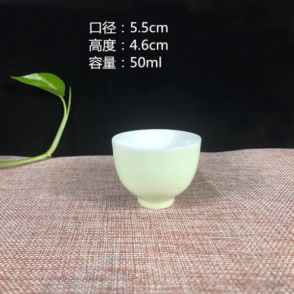 랜덤 노는 여요 가요 개인 핸드페인팅 도자기 요변 청 꽃 삿갓잔 쿵푸 마스터스컵 중국식 타입 양식 3（1개입 ）