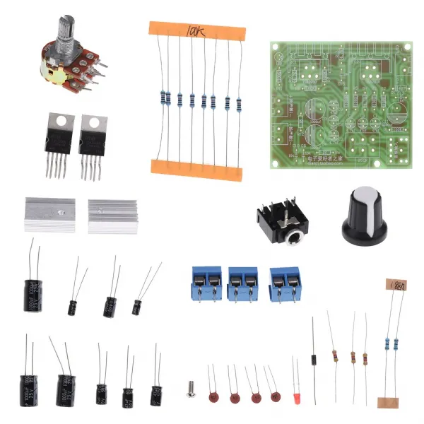 Zeyuan 학문을위한 전력 증폭기 단위 12v Diy 장비 2.0 이중 채널 널 Tda2030a As Described