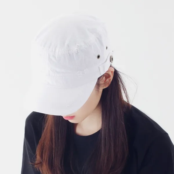 마인드맵 딸랑 군모 빈티지 워싱 군인모자