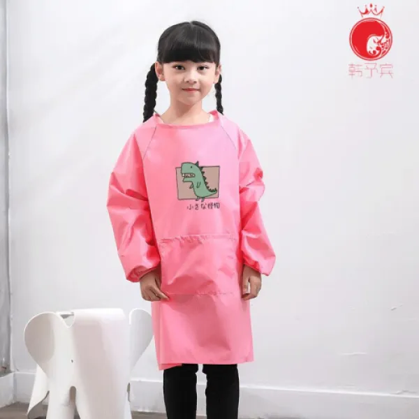 others 그림 블라우스 방수 롱보우저고리 앞치마 긴팔집살집 아동식사미술학원 그림반복(8), 1개, 상세설명참조 상품 문의는 상품 문의란에 적어주세요