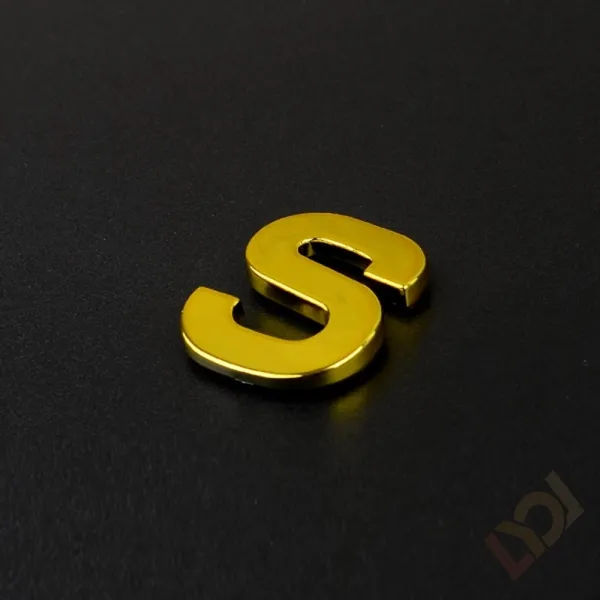 리올 금색 이니셜문자 스티커 S 
