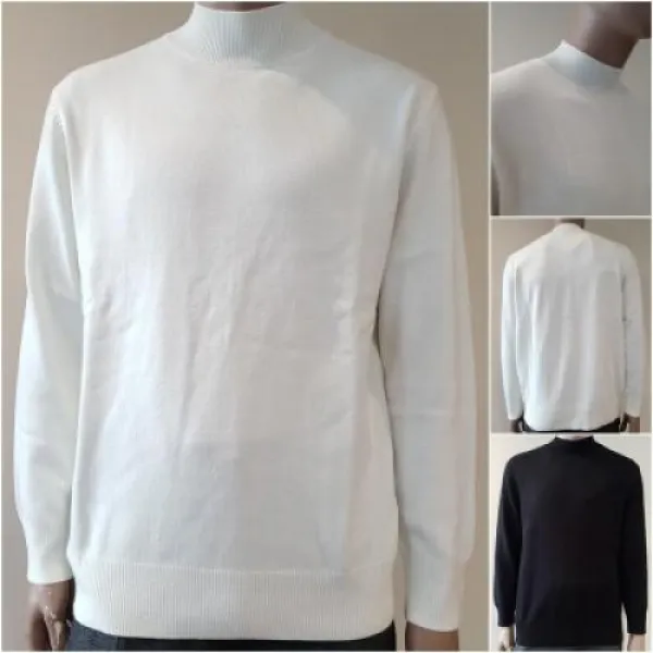  엔터식스 에프알제이 남성 베이직 반하이넥 니트풀오버f94m Kp038b