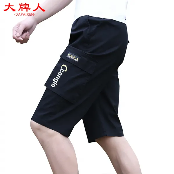DAPAIREN 와이드 캐주얼반바지 41168449, 검은