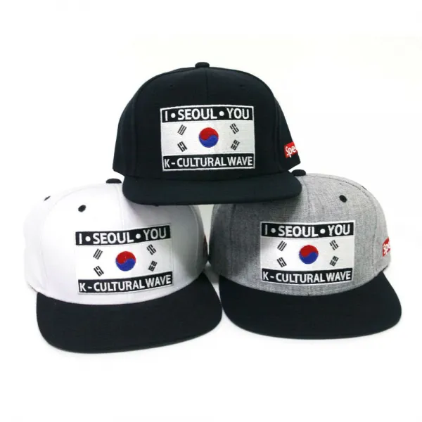 [2개묶음 할인]WA 아이서울 태극 스냅백 한국모자(HL) JWO-59801 삼일절모자 태극기모자 국기모자