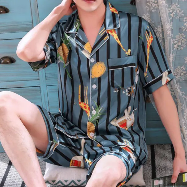 시원한 배기핏 여름남자 빅사이즈 파자마세트592호 Itc6x7