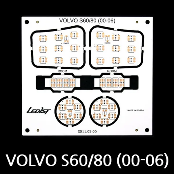 TNº 80-00-06-LED 실내등 볼보 PCB S60 정전류회로 설계 만능기판 보호회로 회로기판 ST2006, _tn_ _구매할게요_선택_tn_
