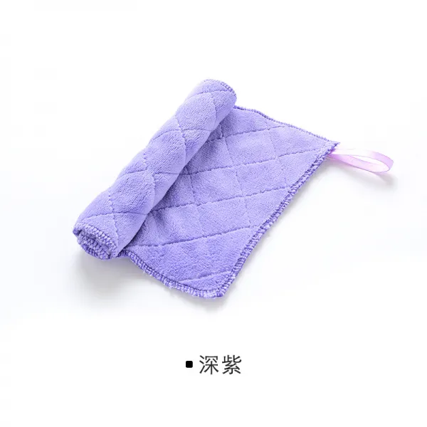 물을 빨아들인 두꺼운 걸레 닦기 테이블 바닥 가구 주방 청소포 아니 점유 설거지 천, 모데나퍼플