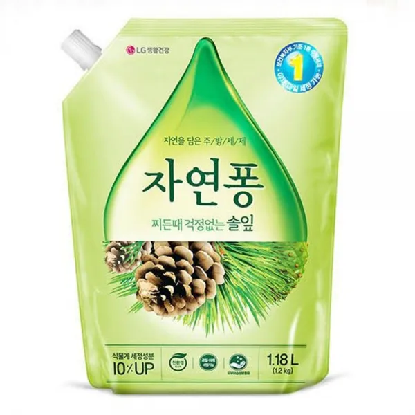 W336bbde 개 자연퐁 설거지 쌀뜨물 솔잎 퐁퐁.비린내 00ml 찌든때 걱정없는 Lf 00681 Ge 1