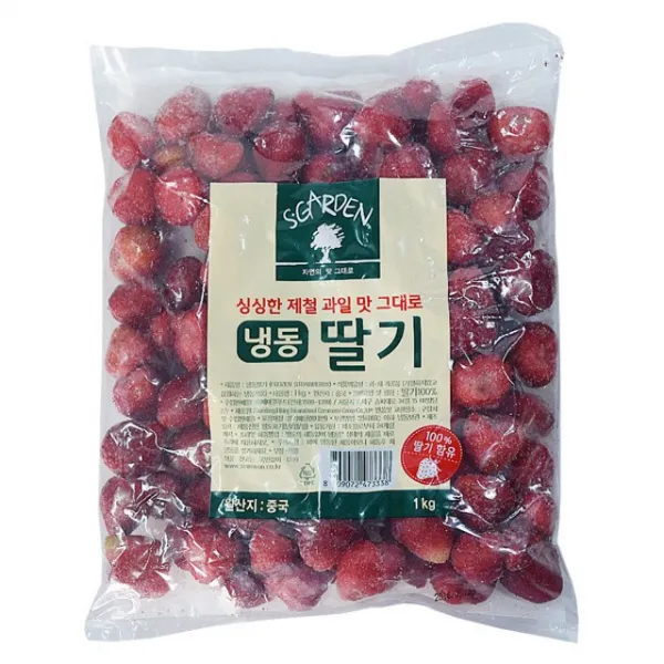 세미원 냉동 딸기 1kg 2개 수박/과일/제철과일/오렌지/참외/바나나/포도/복숭아/방울토마토/사과, 단일 수량