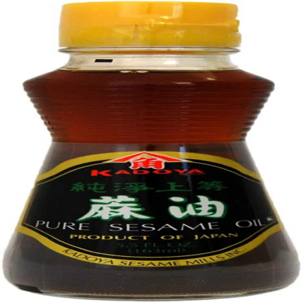 5.5 Fl Oz Kadoya 100% Pure Sesame Oil 5.5 oz 162.7ml 카 도야 100 % 순수 참깨 오일 155.9g, 1