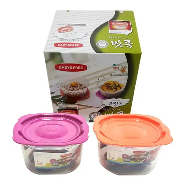 (10개묶음)이지앤프리 맛쿡1호(2종 4P) // FKO-7006 이지앤프리 맛쿡 밥용기 찬밥